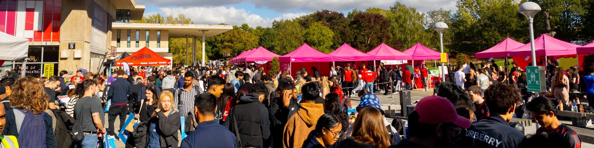 University of Essex students at Essex SU Freshers Fair