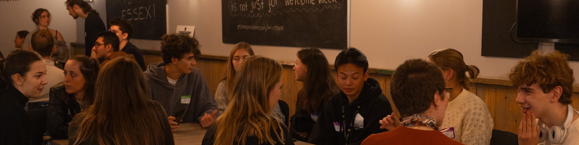 University of Essex students at Essex SU Freshers Fair