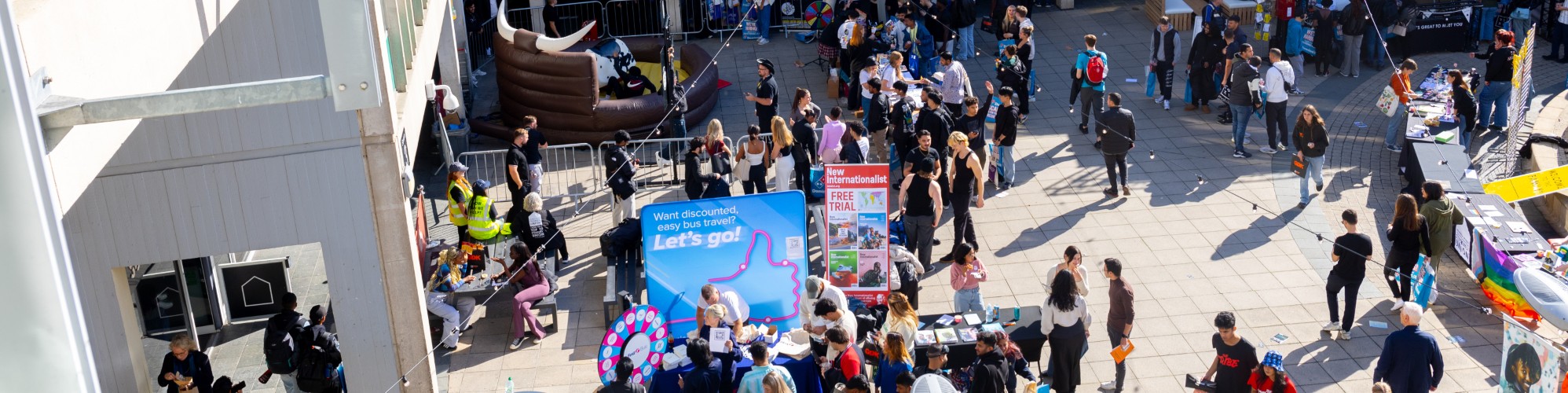University of Essex students at Essex SU Freshers Fair