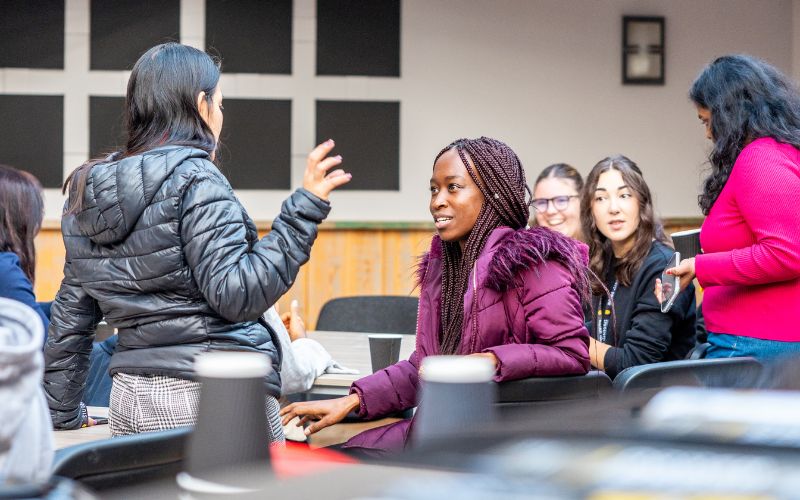 barista at essex su greenhouse cafe