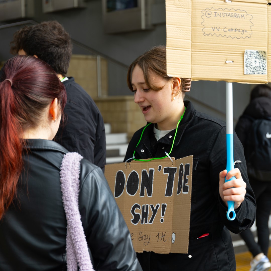 Essex SU candidate campaigning 