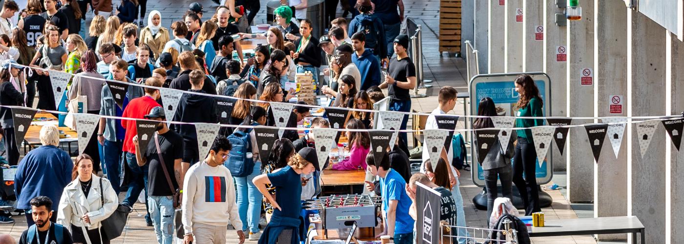 Find us on Square 4. Services from bus passes to free condoms, come in and say hi and we will try our best to answer any questions.