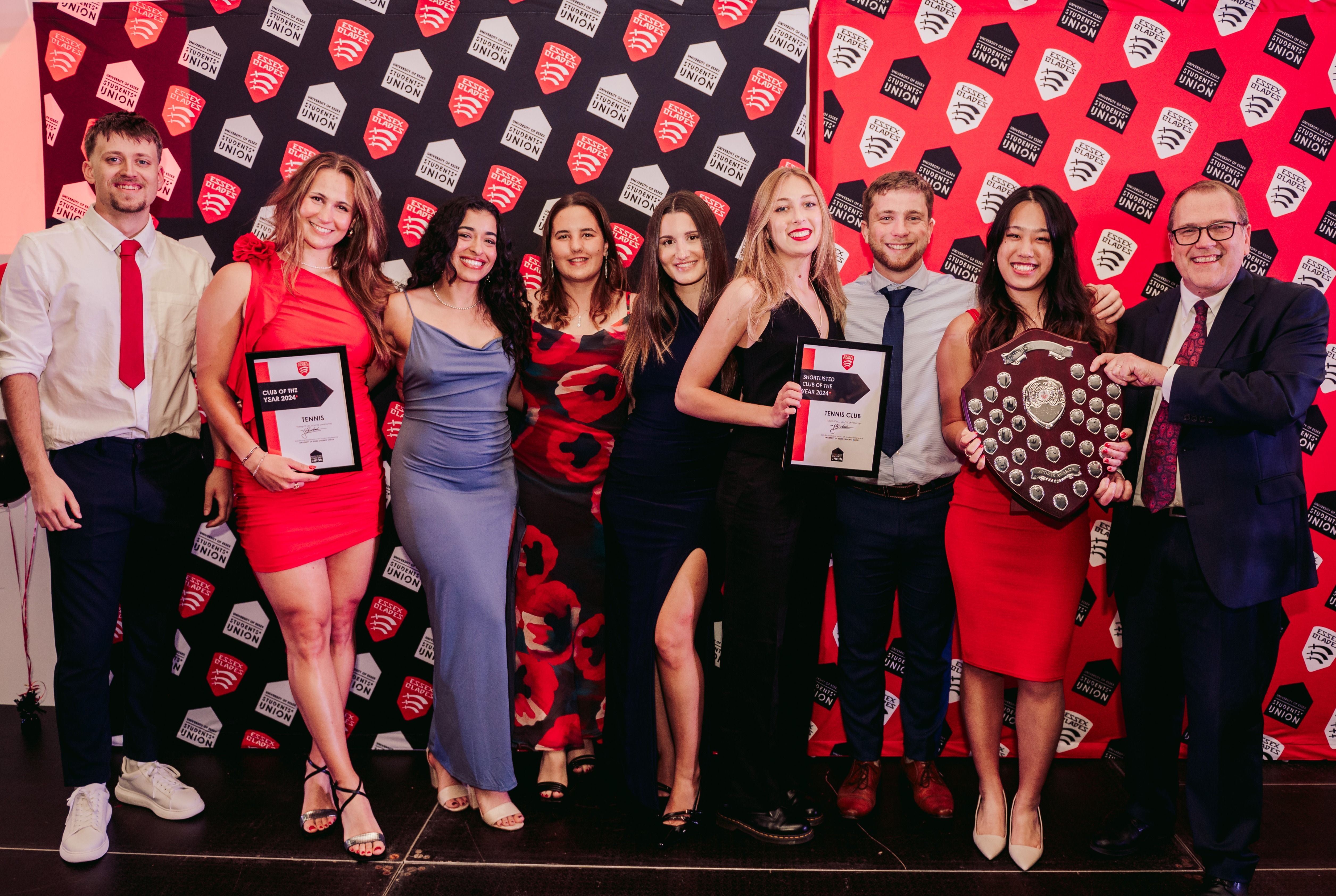 Essex Blades Tennis Club with their Sports Awards