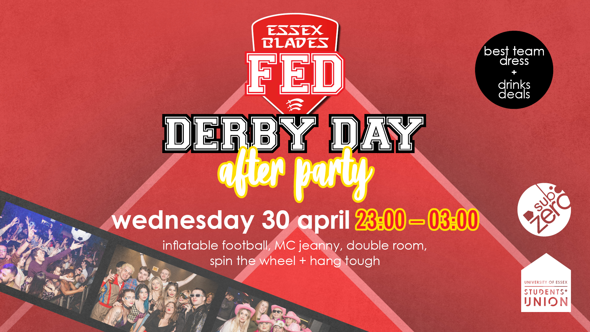 essex su blades fans at derby day