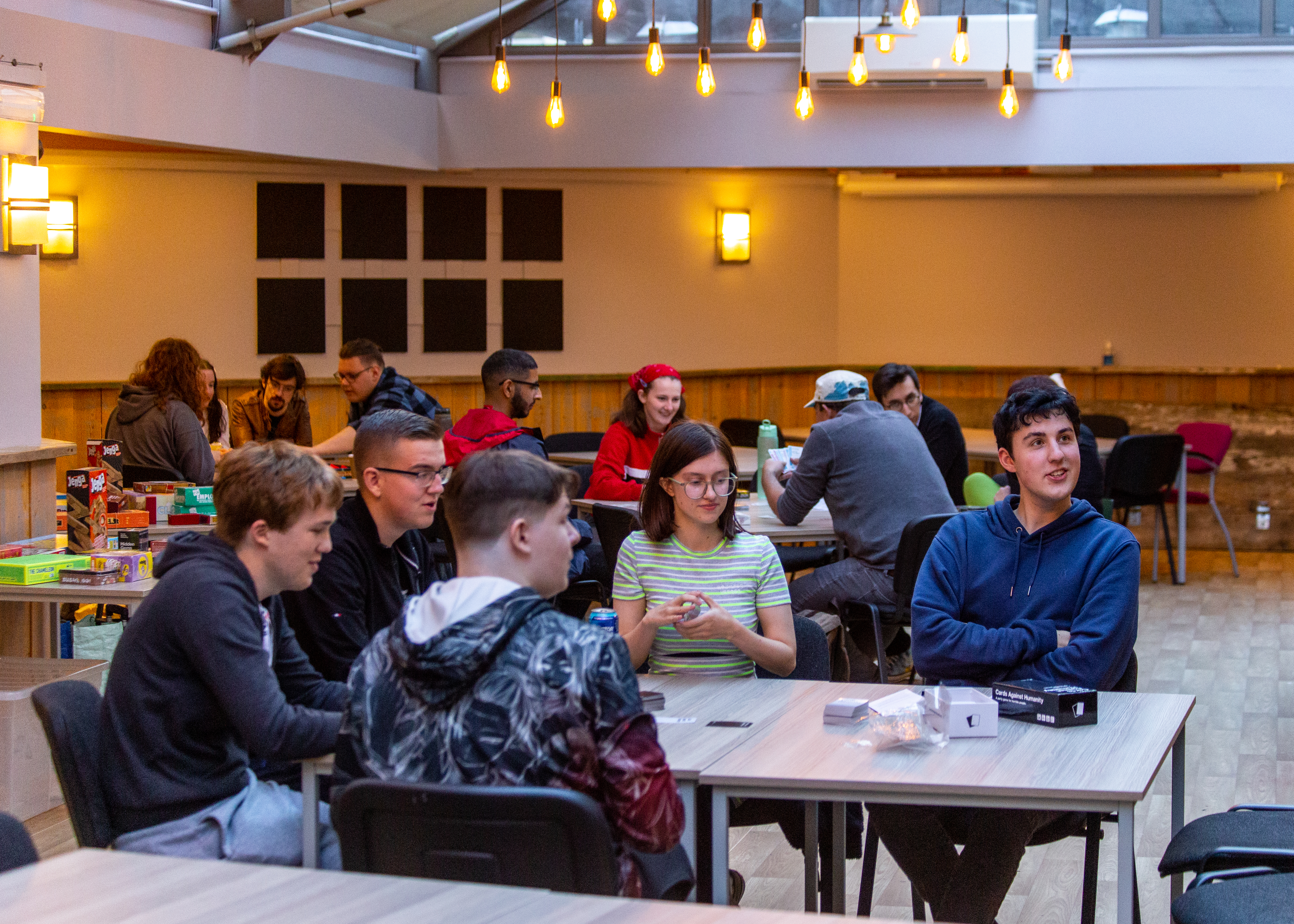 The Atrium's mission is to be the best all-rounder event space at the University of Essex. We are a blank canvas, ready to become the room Essex SU students need it to be. A space for everyone - introverts to extroverts. Here you can make change, friends and things. Your space, to make your own.