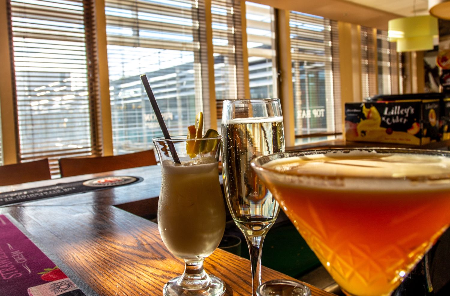 Cocktails at Essex SU Top Bar