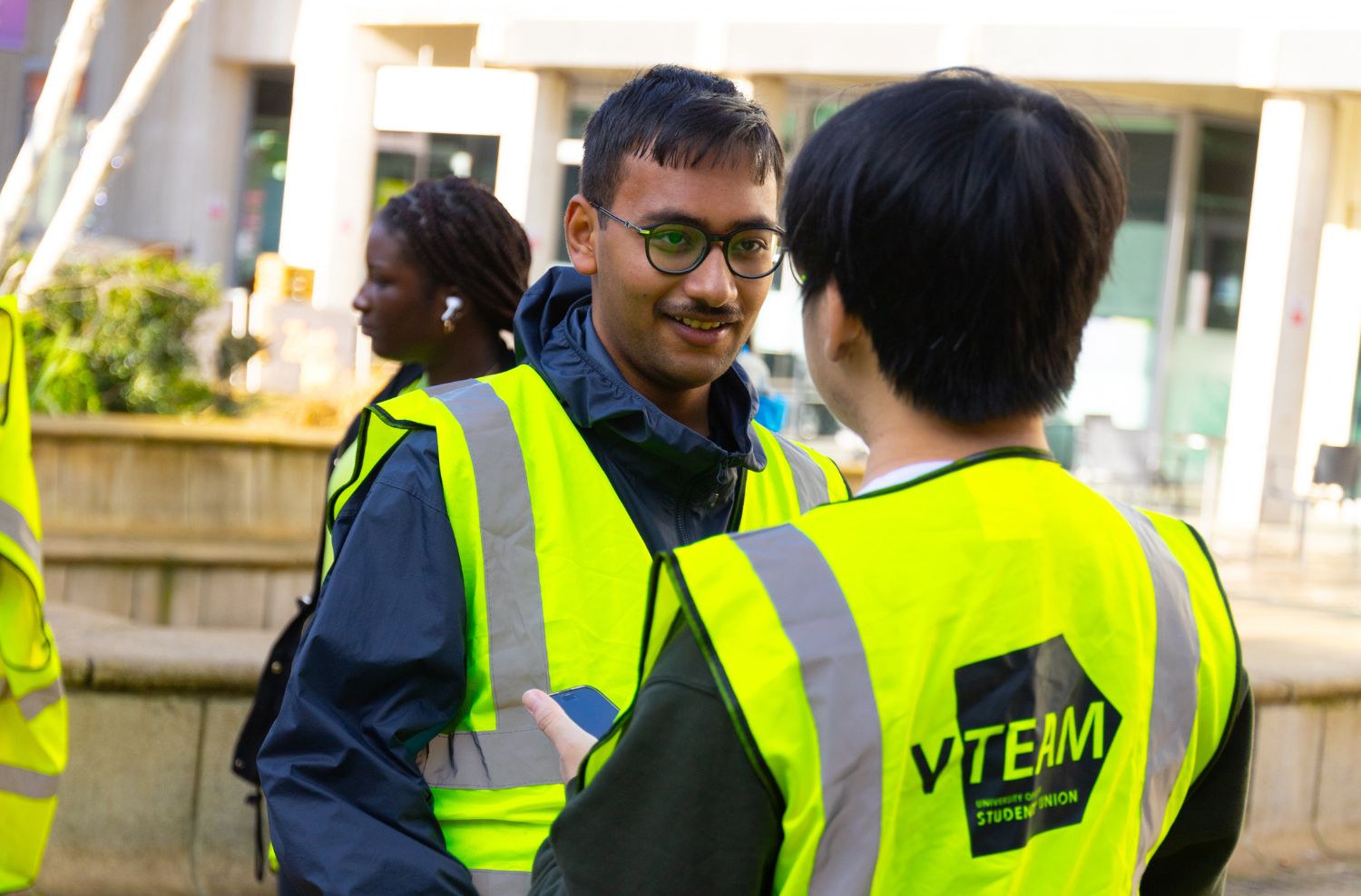 essex students in hi-vis